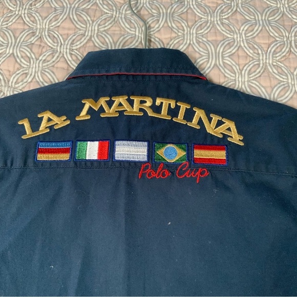 LA MARTINA Stretch cotton shirt for Boys. Size 4 - Picture 6 of 8